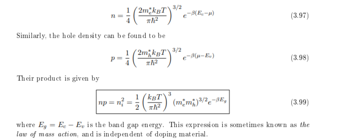 <p>find using n=1/V integral(g(E)nfdE)</p>
