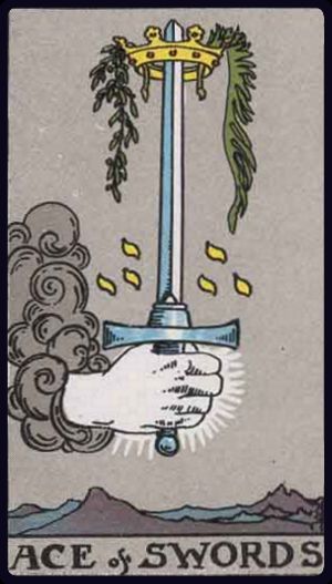 <p>ACE OF SWORDS</p>