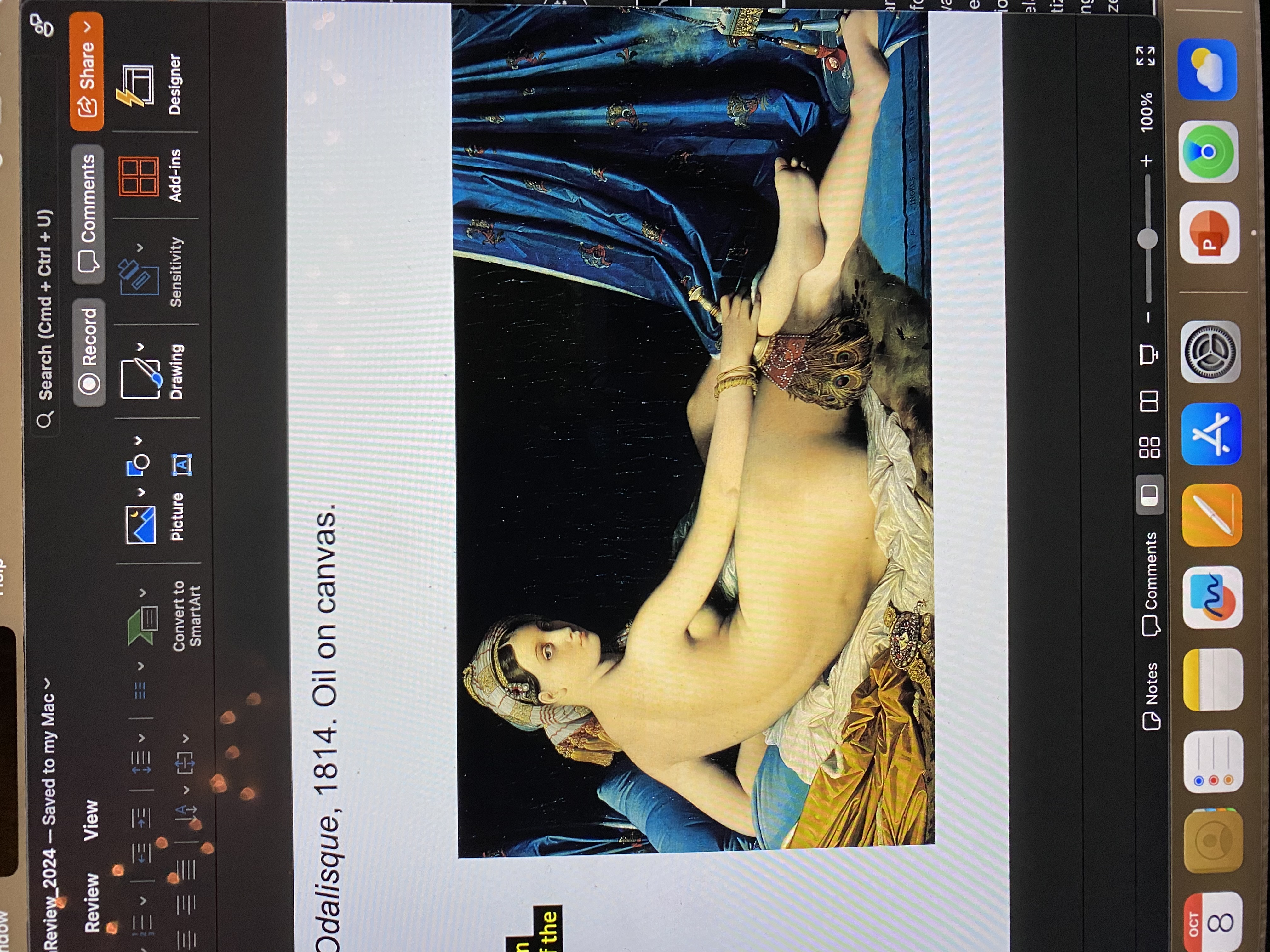 <p><span>Ingres, <em>Grande Odalisque</em>, 1814. Oil on canvas.</span></p>
