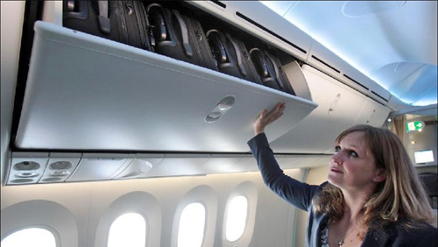 <p>storage spaces above your seat on a plane</p><p>You can store small bags in the ~ during the flight.</p><p>The ~ were already full, so I had to keep my bag under my seat.</p>