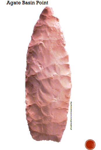 <ul><li><p><strong>10,500-9,500 years ago.</strong></p></li><li><p><span>Period of cooler, wetter weather.</span></p></li></ul><ul><li><p><span>Human populations spread across Alberta.</span></p></li><li><p><span>Points: Elongated, lanceolate, thick cross-section, straight/rounded base.</span></p></li><li><p><span>Used for hunting large game.</span></p></li></ul><p></p>