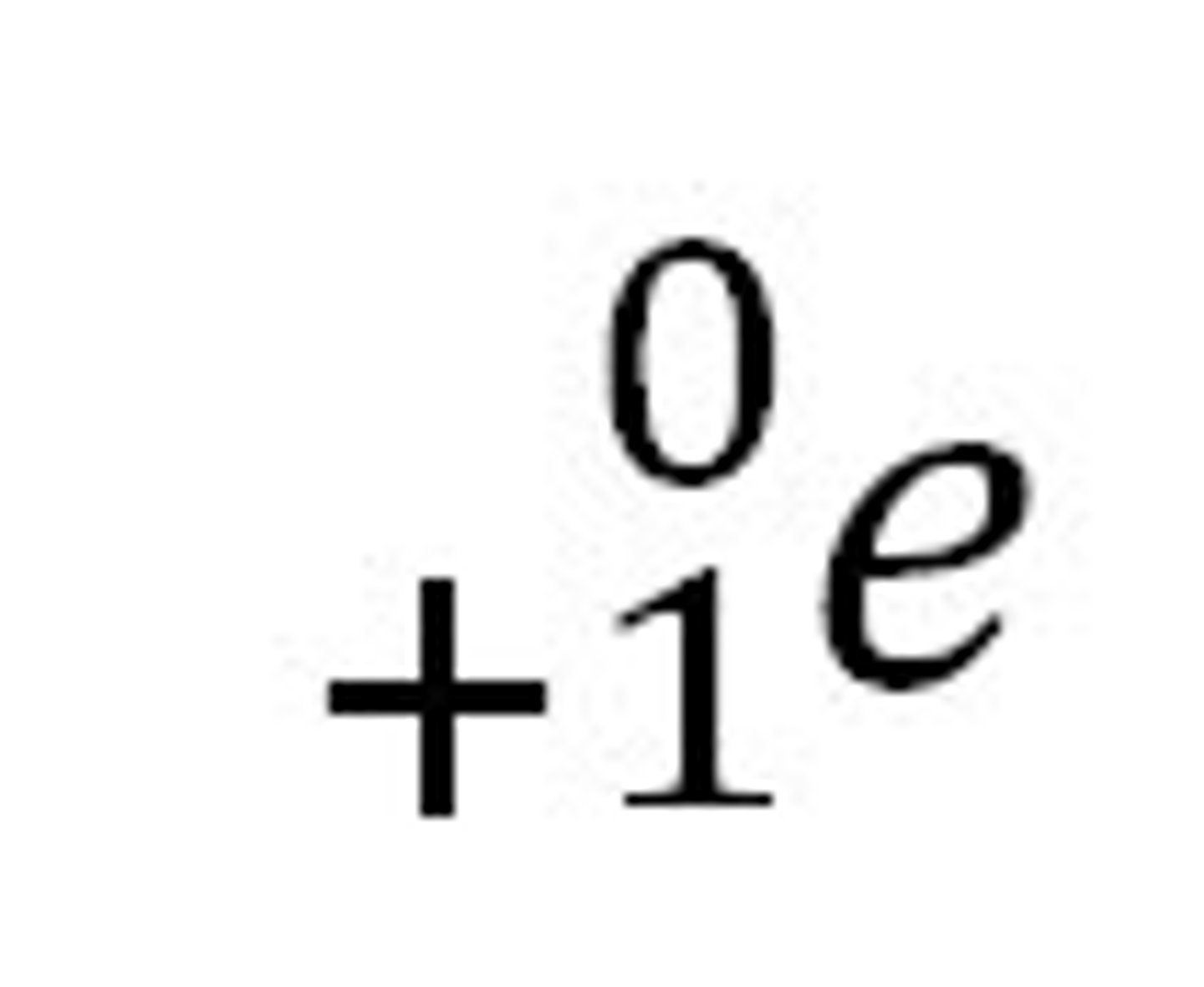 <p>radiation particle with no mass and a ⁺ charge, produced when a proton is transformed into a neutron and a positron.</p>