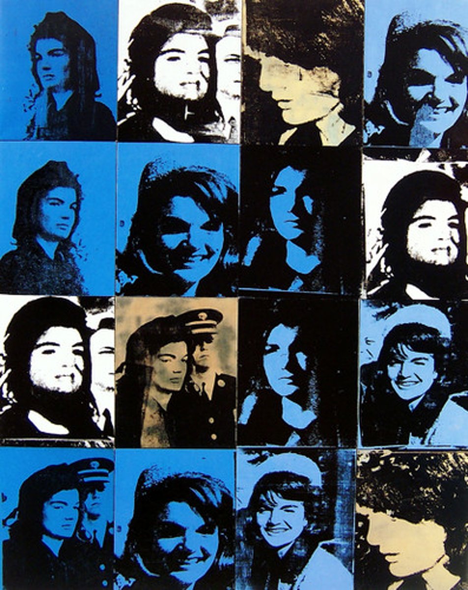 <p>Andy Warhol. 16 Jackies : Death and Disaster Series. 1964</p>
