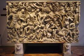<p>Ludovisi Battle Sarcophagus - 250 CE</p>