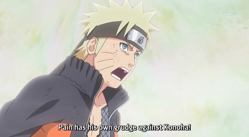 <p>rancor, bear a grudge, resentment, malice</p><p><u>ex</u>: 恨み Urami: grudge, resentment</p><p>ill: Naruto to Minato who says Pain is being used by Tobi: “Chigau! Pein wa Konoha ni urami o motte ita. Mukashi, onaji yō ni jibun-tachi no sato mo <em>yarareta</em> tte.“ (<em>Passive Past</em>) <=> 違う！ペインは木ノ葉に恨みを持っていた。昔、同じように自分たちの里もやられたって。: Wrong! Pain had resentment against the Konoha! He said the same thing was done to his village long ago! </p><p><u>ex</u>: 怨恨 Enkon: enmity, grudge</p><p>ill: Pain à Akatsuki: “Sensō no riyū nante no wa nandemo ii. Shūkyō, shisō, shigen, tochi, onkon, ren’ai, kimagure...“ <=> 戦争の理由なんてのはなんでもいい。宗教、思想、資源、土地、怨恨、恋愛、気まぐれ…。 : Reasons for war can be anything. Religion, ideology, resources, land, grudges, love, caprice…</p>