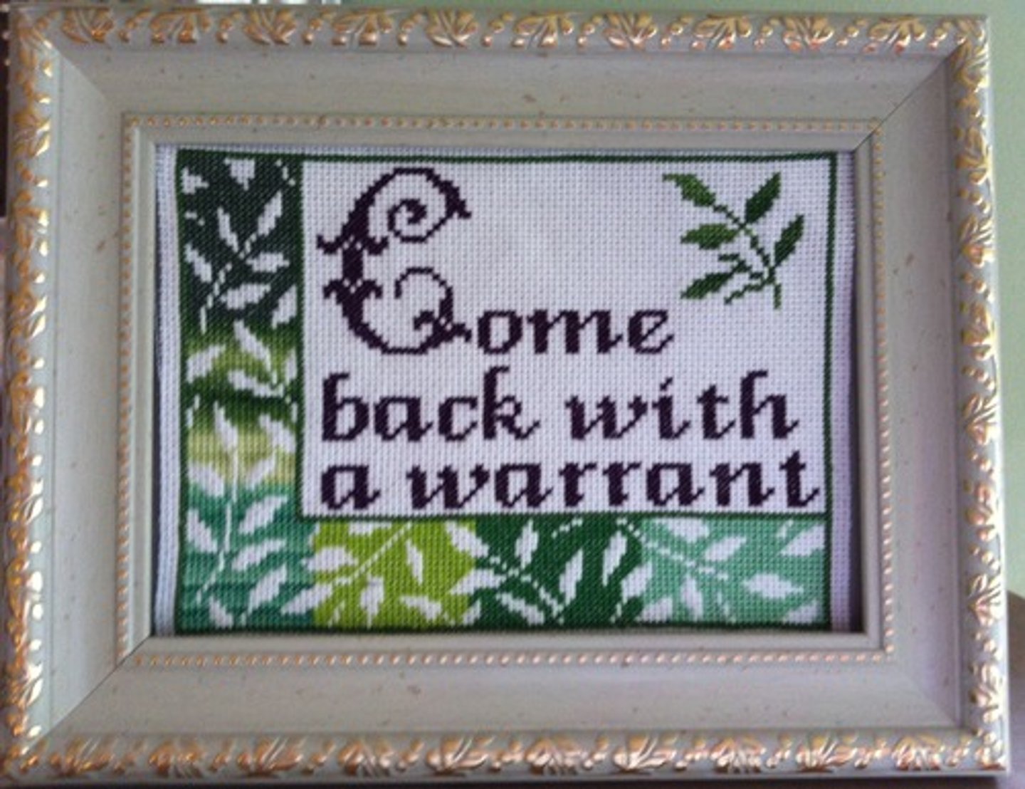 <p>The government may not search or take a person's property without a warrant.</p>