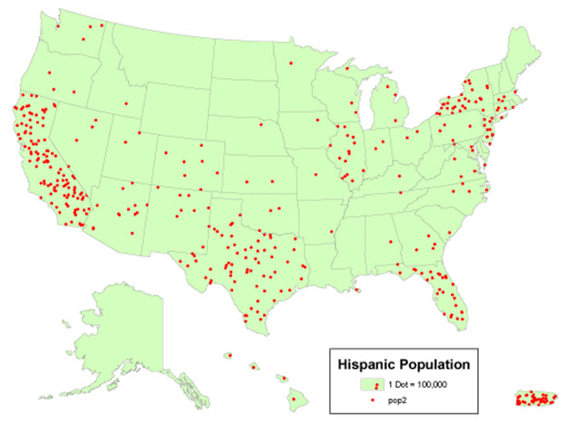 <ul><li><p> maps are maps that show information with dots. For example if there was a map showing where there is&nbsp; high population density, that area would have more dots. Meanwhile the places with low population density would have few scattered around dots. Each dot would be representing a certain number of people.</p></li></ul><p></p>