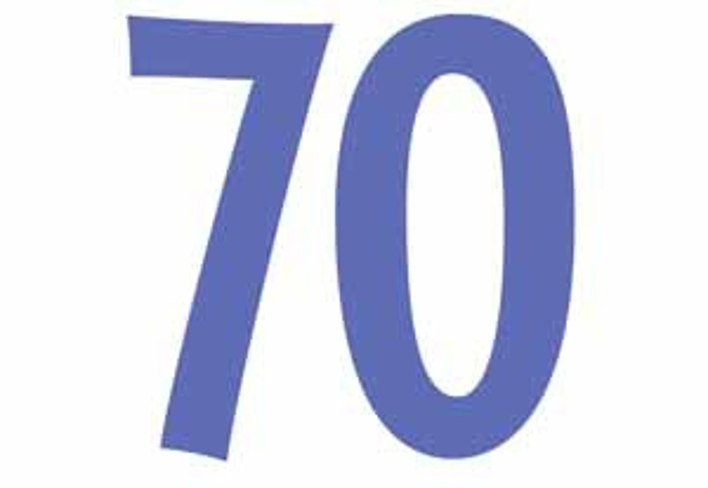 <p>Seventy</p>