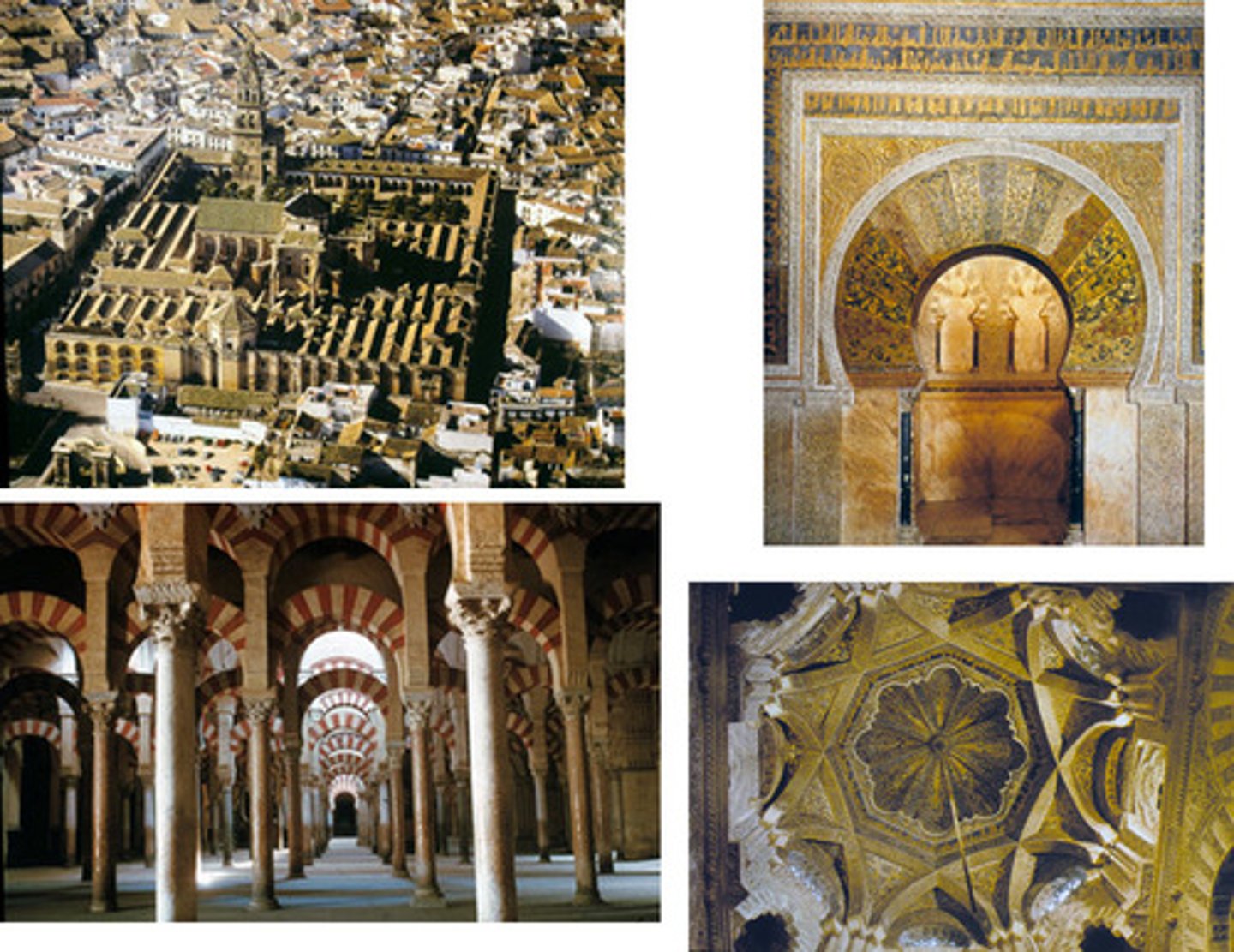 <p>A mosque in Spain renowned for its horseshoe arches and expansive hypostyle hall, later converted into a cathedral.</p>