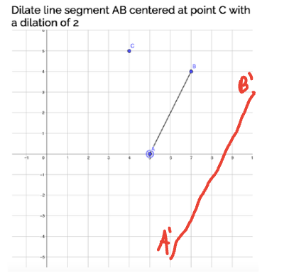 <p><span><span>A' = </span></span><span style="font-family: KaTeX_Main, &quot;Times New Roman&quot;, serif; line-height: 1.2; font-size: 1.21em; color: steelblue;"><span>(6,−5)</span></span><br><span><span>B' = </span></span><span style="font-family: KaTeX_Main, &quot;Times New Roman&quot;, serif; line-height: 1.2; font-size: 1.21em; color: steelblue;"><span>(10,3)</span></span></p>
