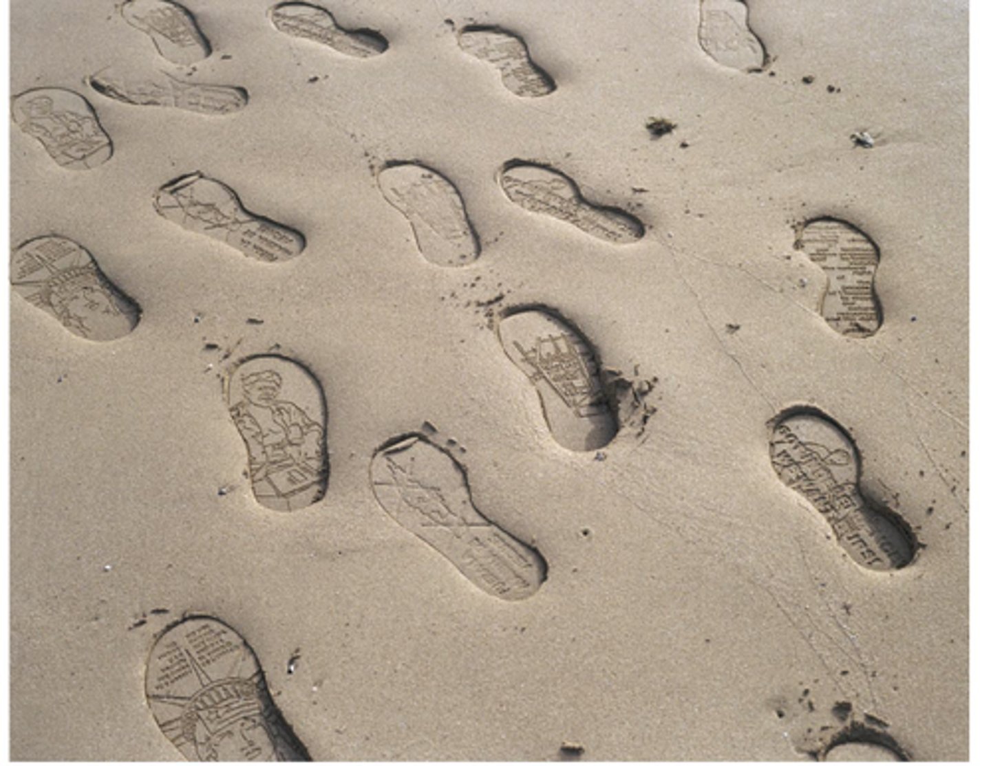 <p>Title: Land Mark Footprints</p><p>Time: 2001-2.</p><p>Known for:</p><ul><li><p>The work took place on an island near <strong>Cuba</strong>, once home to an <strong>American military base</strong> that conducted <strong>weapon experiments, devastating the land</strong>. The island's people were <strong>protesting</strong> the military presence.</p></li><li><p>A <strong>performance-based installation</strong> that involved <strong>footprints being left in the sand</strong> by the artists' use of <strong>footwear</strong> designed as <strong>large, sculptural casts</strong>. These <strong>footprints</strong> were intended to serve as a <strong>symbolic mark</strong> on the land, questioning the impact of <strong>individual and collective actions</strong> on the environment and history.</p></li><li><p>The project raises questions about <strong>ownership of land</strong>, <strong>national borders</strong>, and the <strong>legacy of historical movements</strong>, with the <strong>footprints serving as metaphors for larger geopolitical movements</strong> like <strong>imperialism</strong> and <strong>cultural displacement</strong>.</p></li></ul><p></p>
