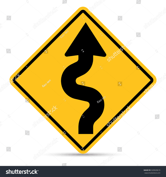 <p>What does a Zigzag sign warn?</p>