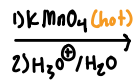 <p>10.12. - Cleavage of a C=C Double Bond using Permanganate</p>