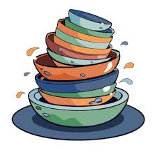<p>She cleans</p><p>She cleans the dishes after dinner</p>