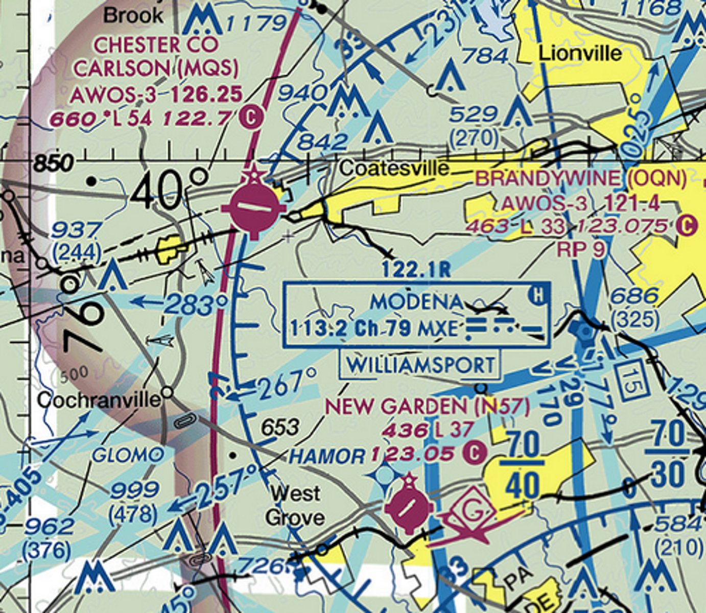 <p>A fading magenta airpace boundary fades into more restrictive airspace. Outside the boundary Class G airspace extends to 1200' AGL with Class E above. Inside the boundary Class G airspace extends to ____ feet AGL</p>