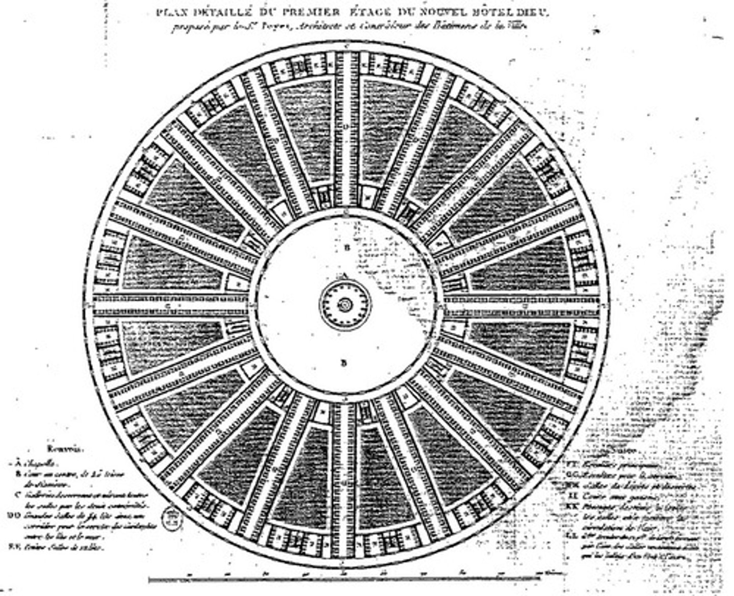 <p>A composition of linear forms extending outward from a central form in a radial manner.</p>