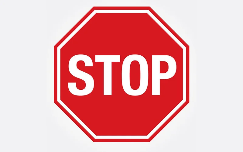 <p>Octagon-Shaped Sign</p>