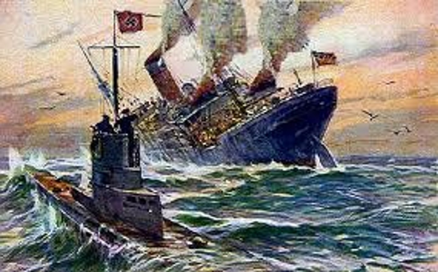 <p>A policy that the Germans announced on January 1917 which stated that their submarines would sink any ship in the British waters</p>