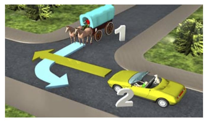 <p>b. Vehicle 2.</p>