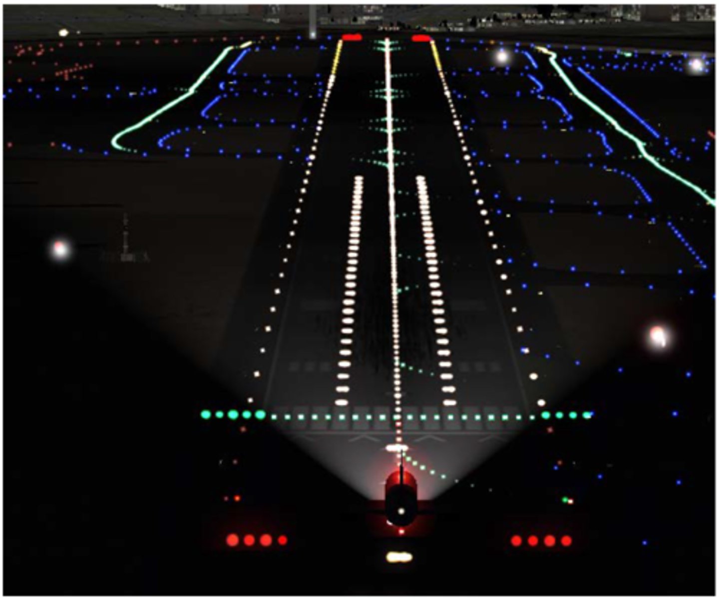 <p>purpose: used to outline the edges of runways during periods of darkness or restricted visibility conditions</p><p>what: white lining lights ... except for instrument runways, where they are yellow; for the last 2,000 ft., where they are red to departing aircraft and green to approaching aircraft</p>