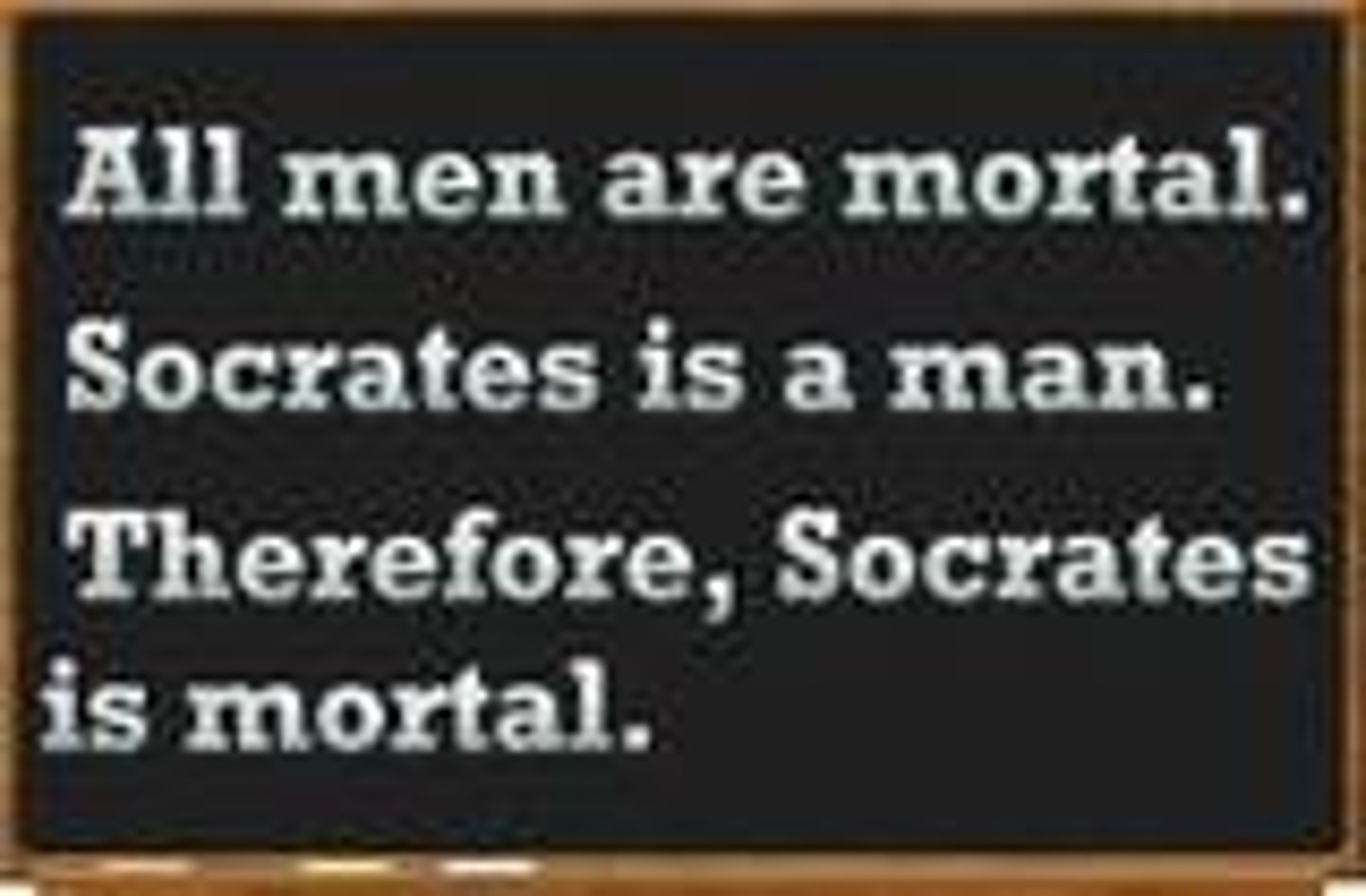 <p>an argument that reasons from known premises to an inevitable conclusion</p>