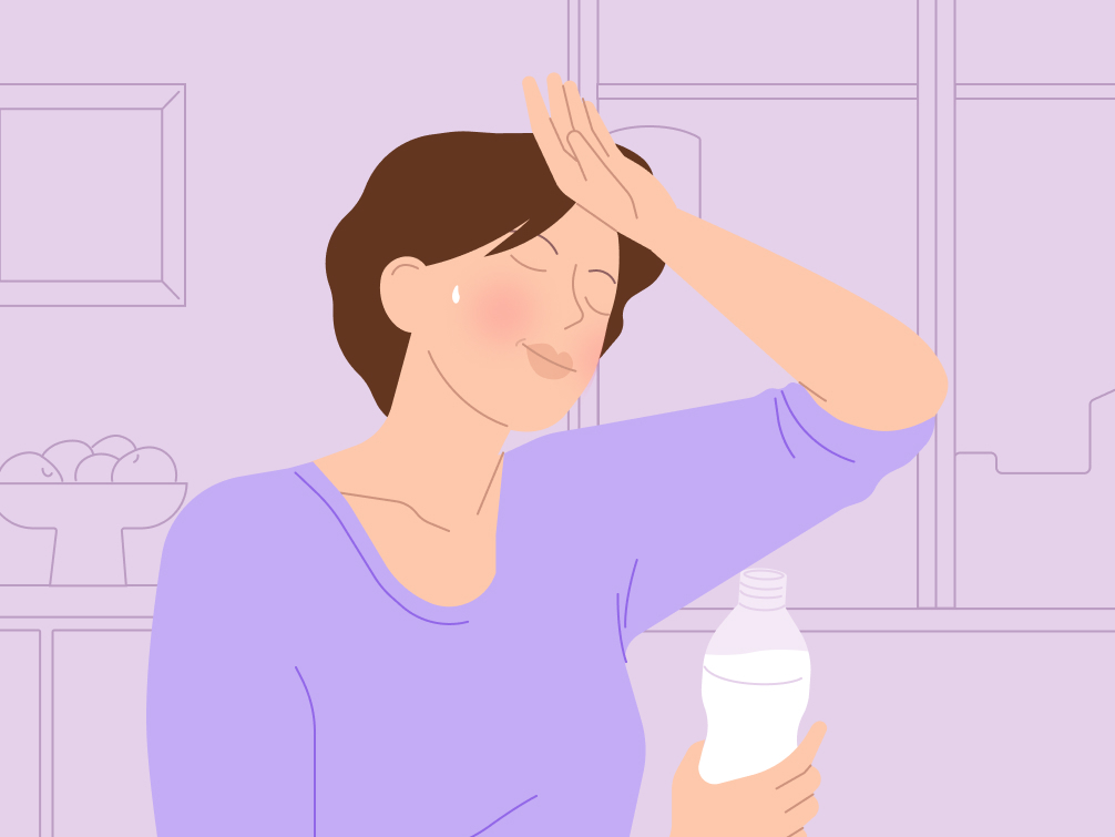 <p>[Perimenopause] One-third to as many as three-quarters of U.S. women experience __ ____, which may persist for seven or more years</p>