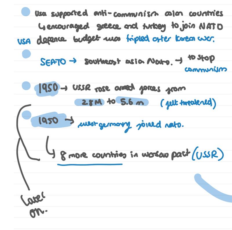 more distrust, increased armed forces