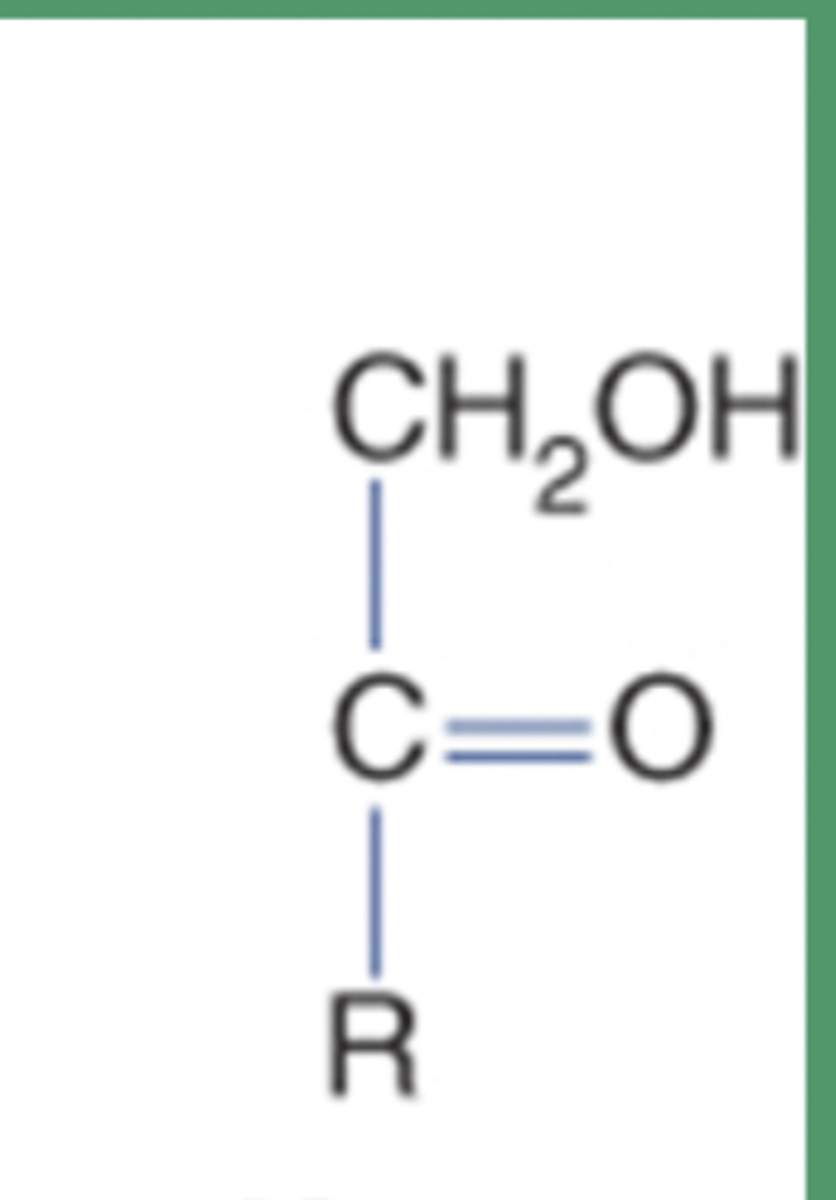 <p>Has carbonyl group in the middle linked with 2 other carbon atoms</p>