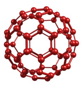 <ul><li><p>Simple covalent (molecular)</p></li><li><p>In fullerene, each C atom is bonded to 3 other C atoms by covalent bonds.</p></li><li><p>Hexagons and pentagons of C atoms.</p></li><li><p>Conducts electricity on the surface of the molecule.</p></li><li><p>Hollow inside</p></li></ul><p></p>