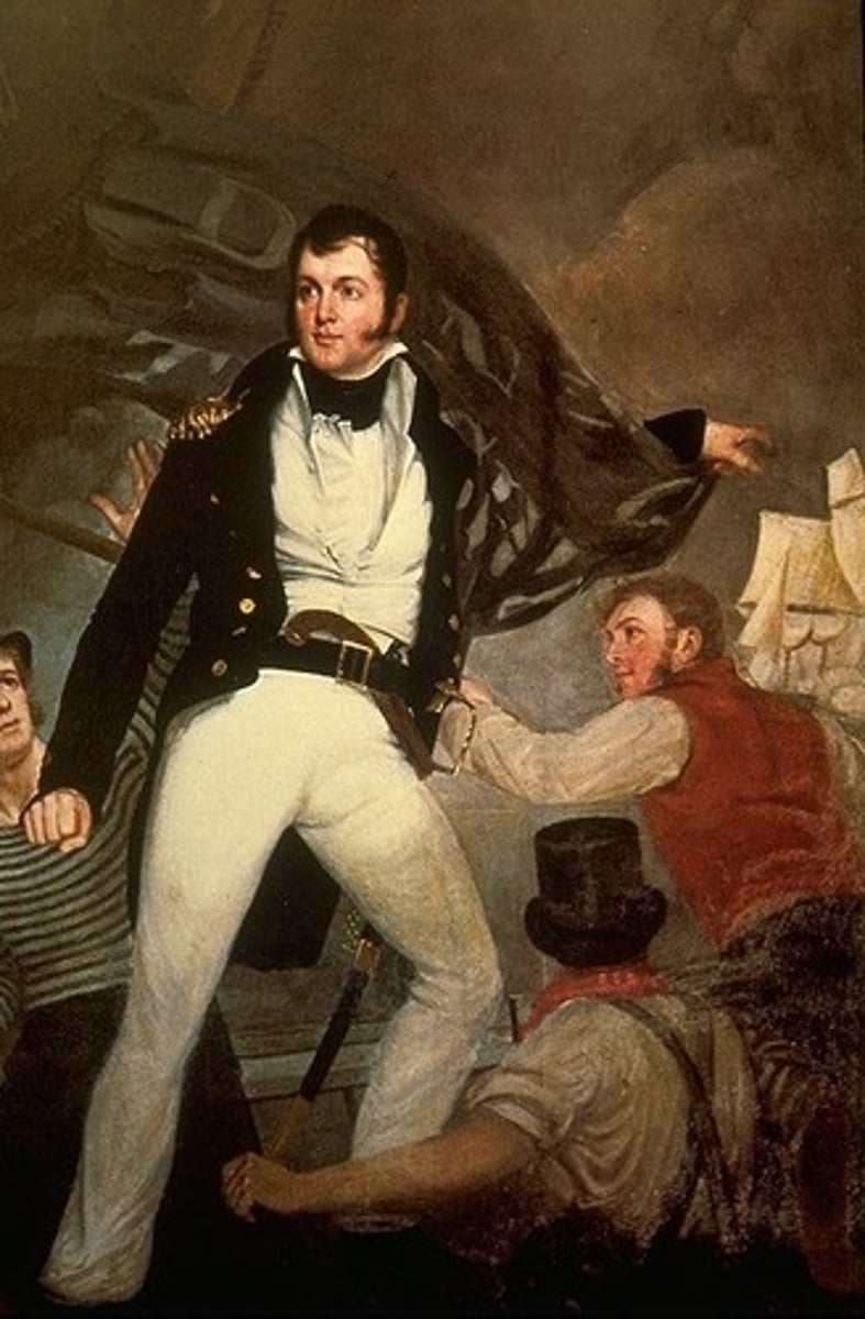 <p>(1785-1819) American naval officer whose decisive victory over a British fleet on Lake Erie during the War of 1812 reinvigorated American morale and paved the way for General William Henry Harrison's victory at the Battle of the Thames in 1813.</p>