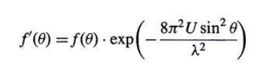 <p>= isotropic displacement parameter</p><p>= describes how much an atom deviates from its ideal position within a crystal lattice due to thermal vibrations</p><p><span>∝ 1/f </span></p>