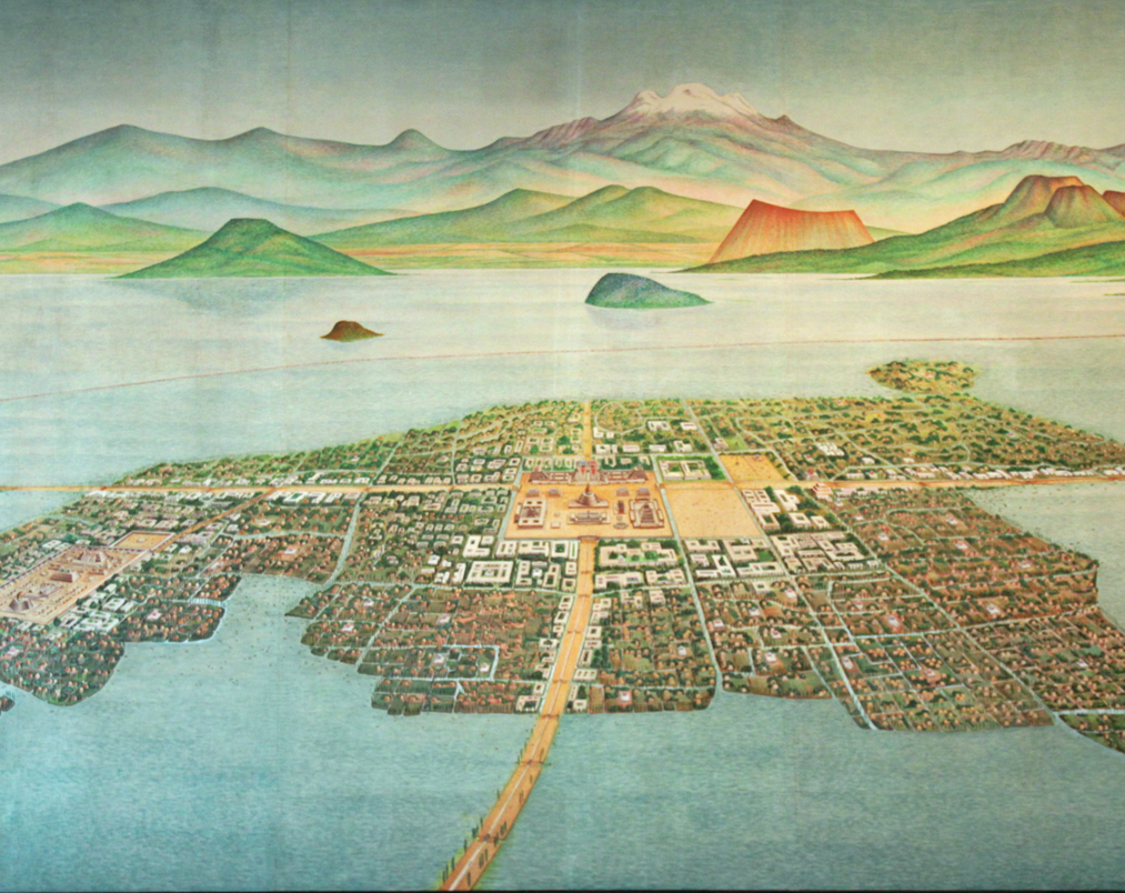 <p>Houses what is now known as Mexico City</p><p></p>