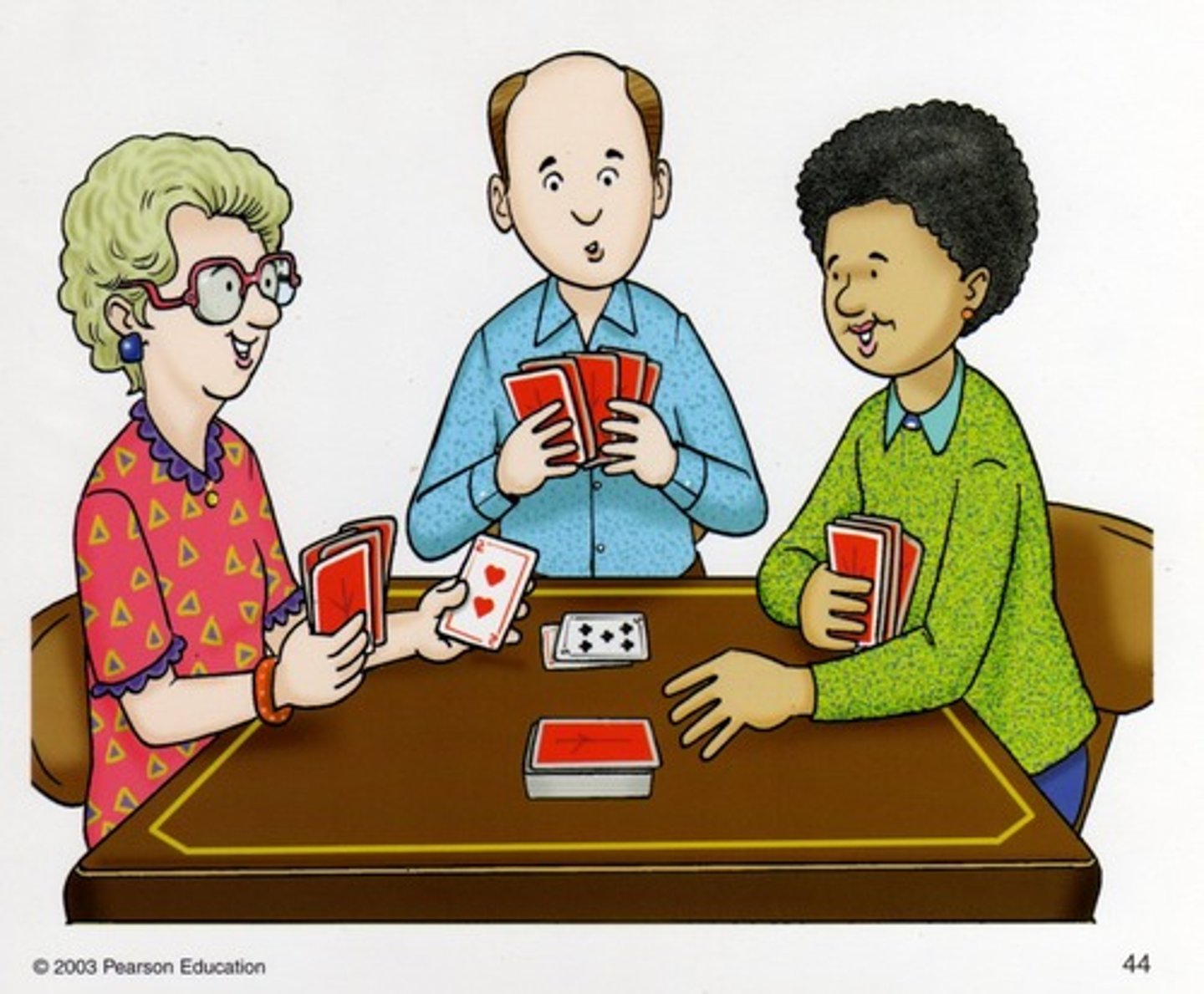 <p>to play cards</p>