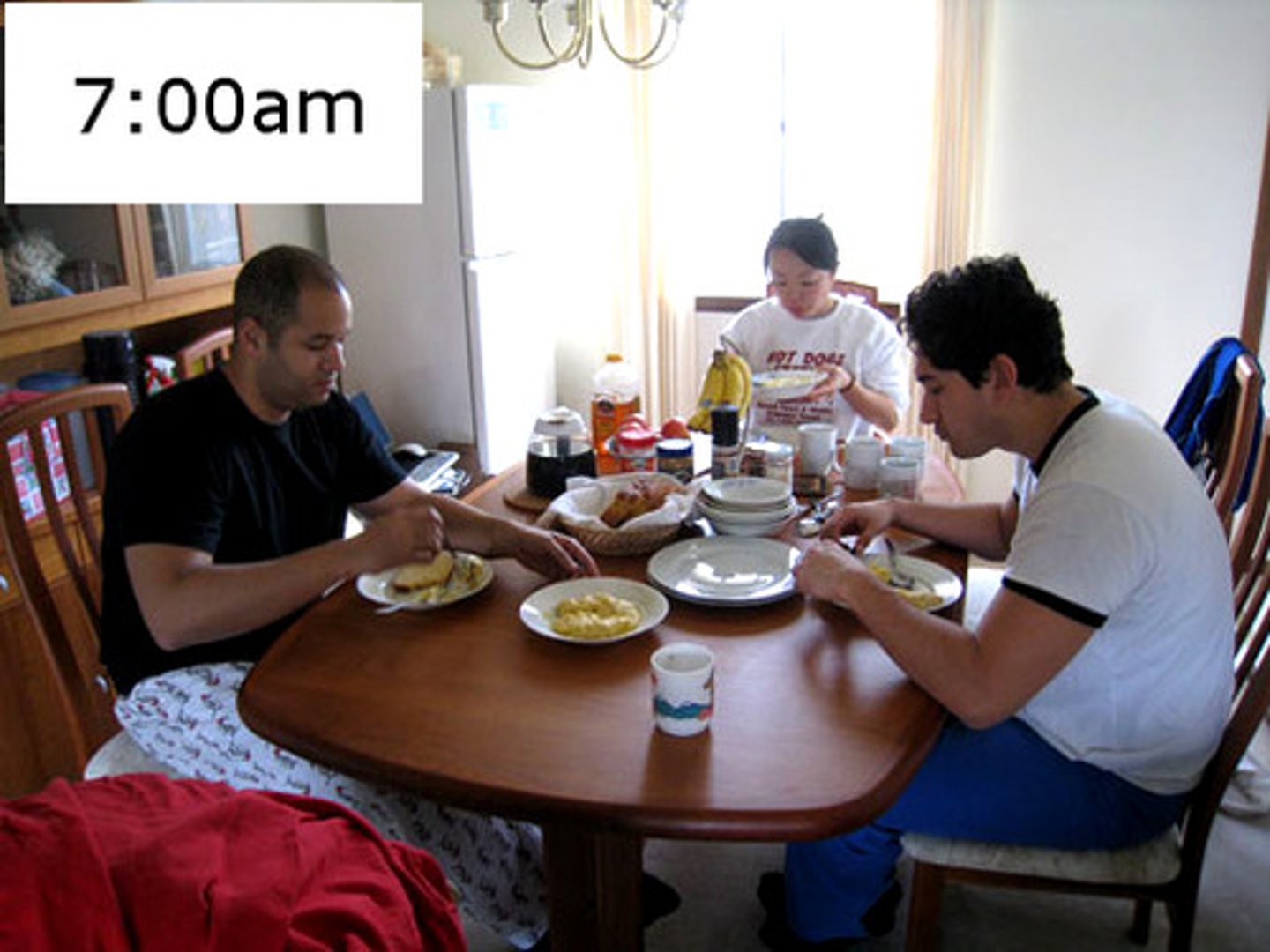 <p>breakfast, morning</p>
