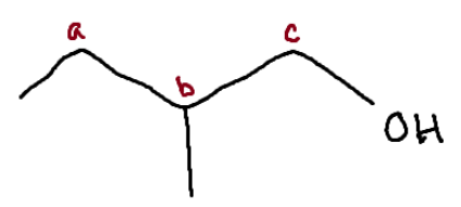 <p>Identify the chiral center(s).</p>