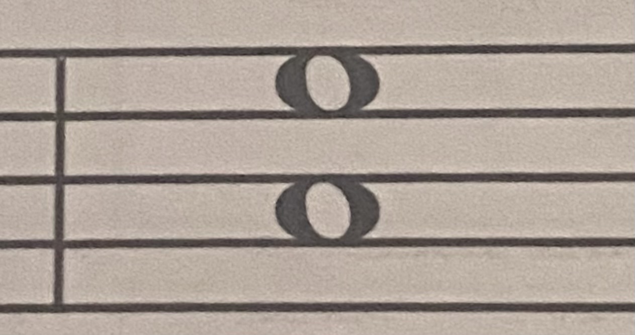 <p>Name the Left Hand Harmonic Interval</p>