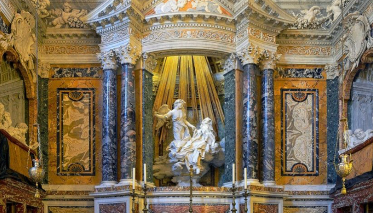 <p><span style="font-family: sans-serif">Gianlorenzo Bernini, St. Teresa of Avila in Ecstasy, 1645–1652.</span></p>