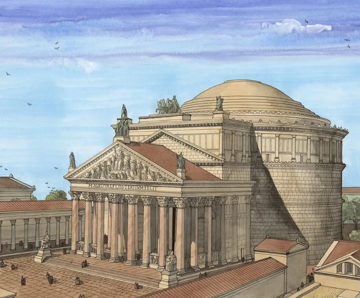 <p>Pantheon, Rome, Italy, dated 117-125 A.D</p>