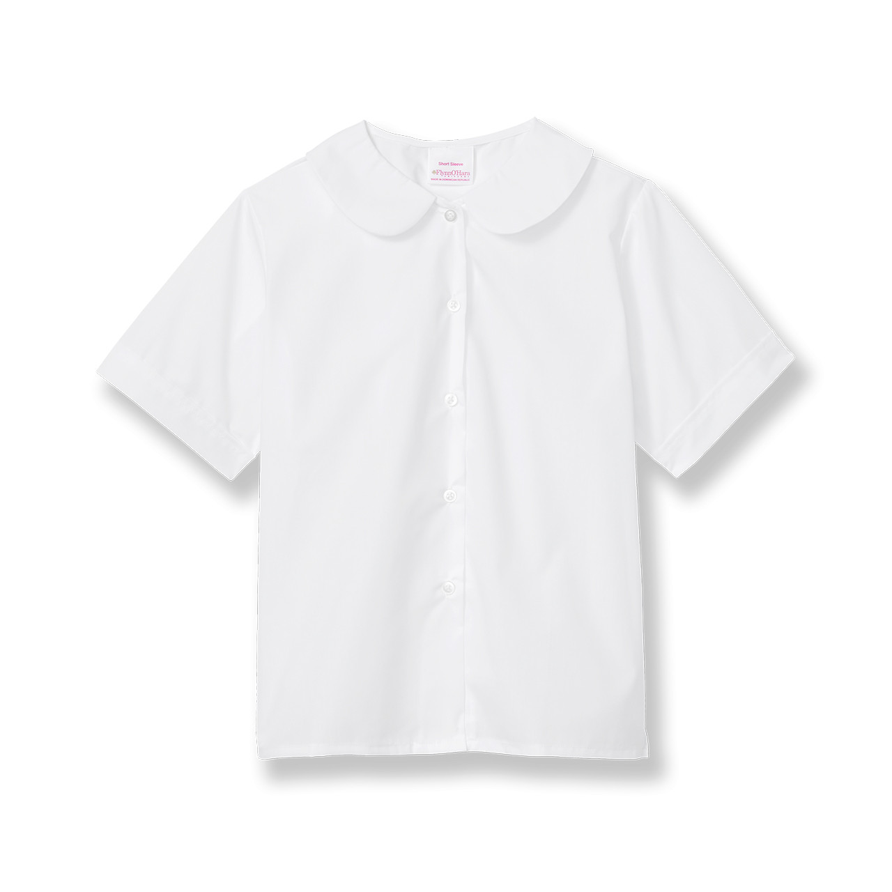 <p>short sleeve peterpan collar blouse</p>