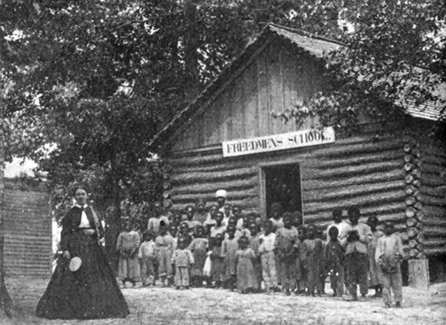 <p>A federal program set up to help freedmen and white refugees after Civil War. Provided food, clothing, medical care, and education until funding was cut by President Andrew Johnson.</p>