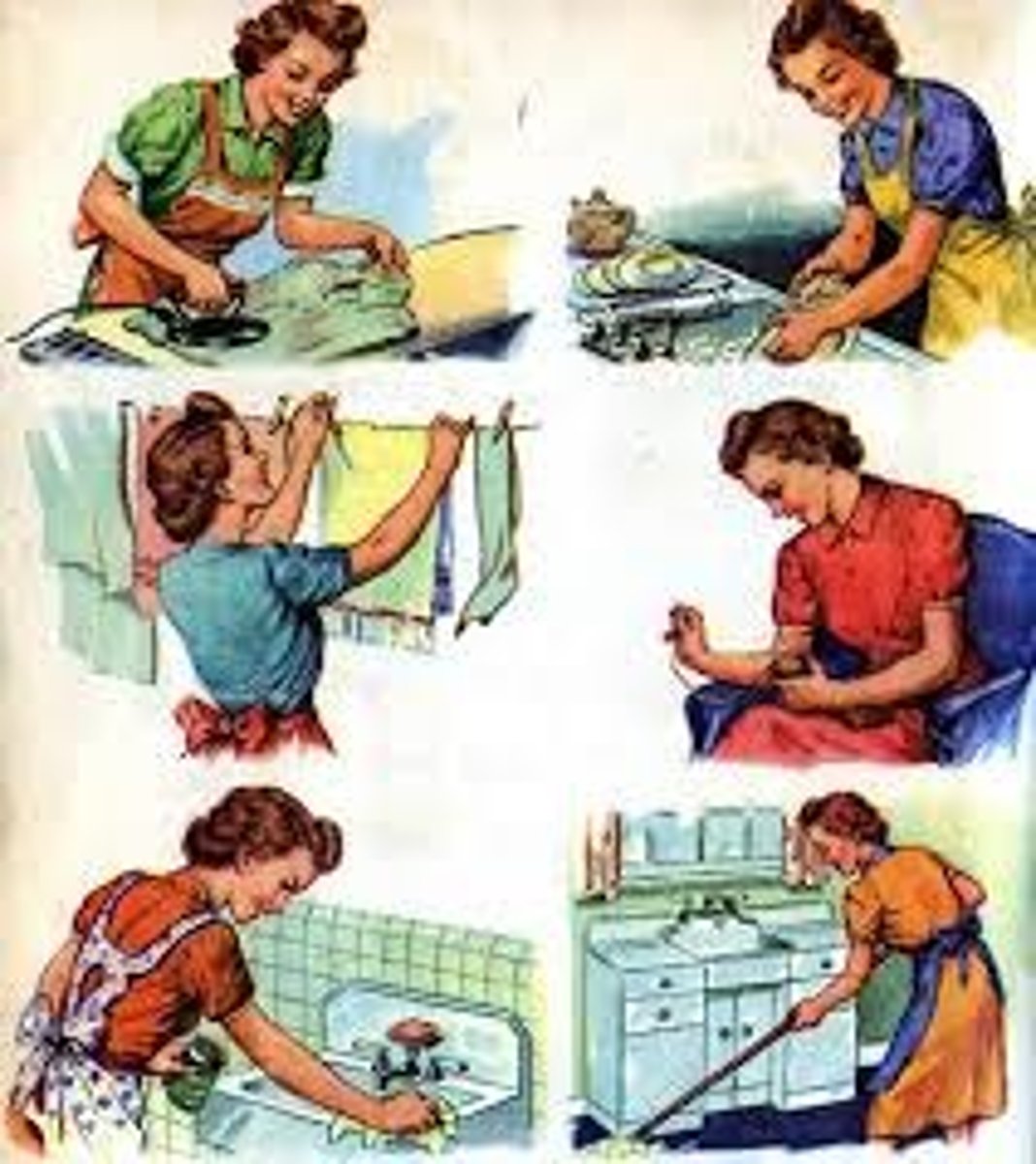 <p>household chores</p>