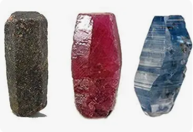 <p>corundum hardness, streak, and crystallography</p>