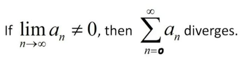 <p> applies to infinite series of real numbers</p>