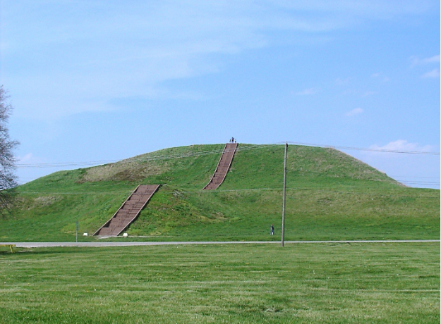 <p>3.11 Cahokia, Monks’ Mound, East St. Louis, IL, c. 950-1200 CE</p>