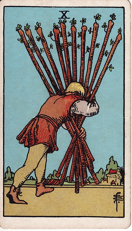 <p>Ten of Wands</p>