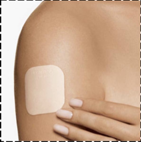 <p>Gradual route of drug entry (through skin)</p>