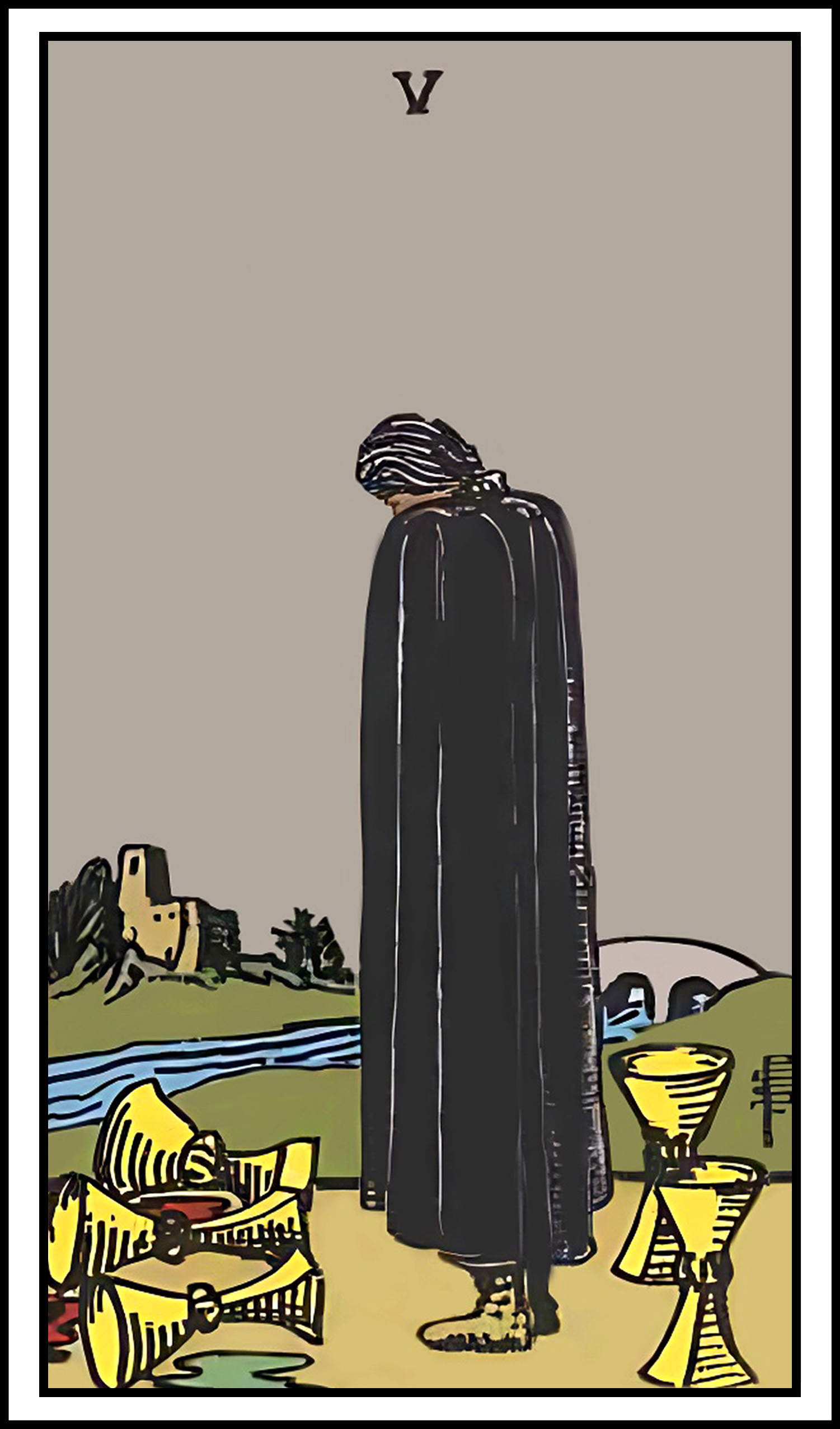 <p>5 of cups</p>