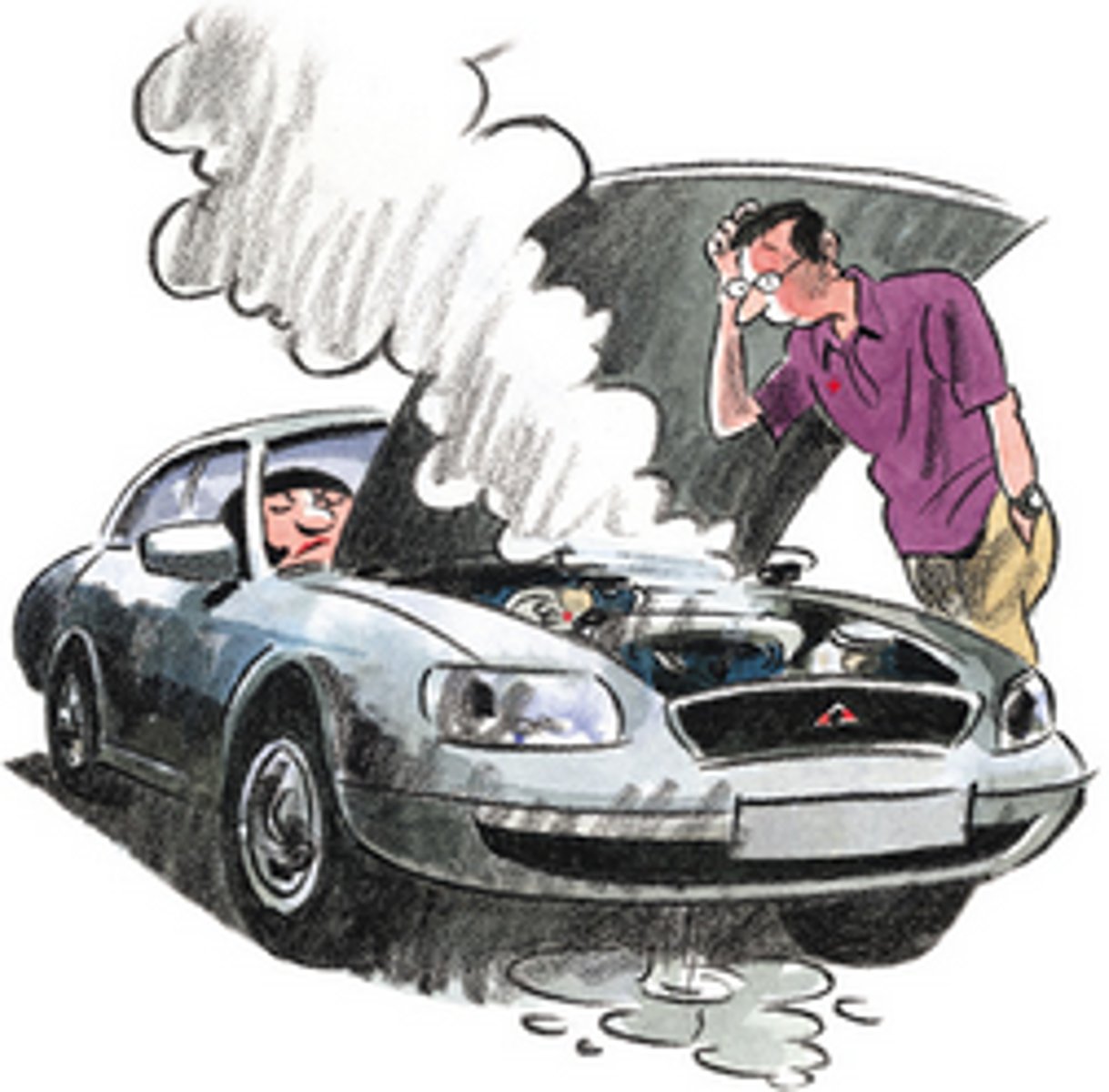 <p>(phr) - dừng làm việc, hỏng - The car broke down on the way - /breɪk daʊn/</p>