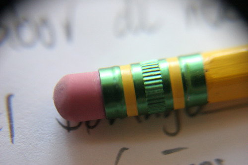 <p>pencil eraser</p>