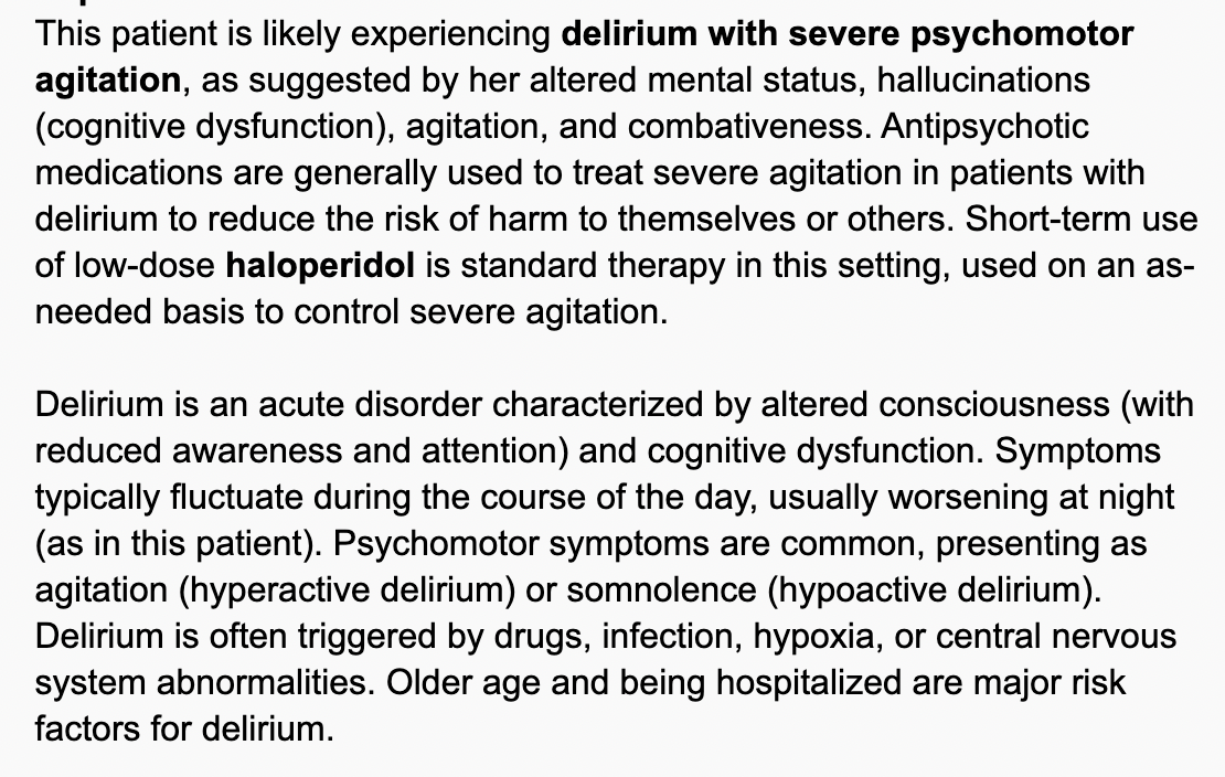 <p>Treatment of Delirium in older patients </p>